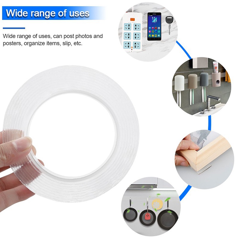Transparent Adhesive Double Sided Tape | Shopee Philippines
