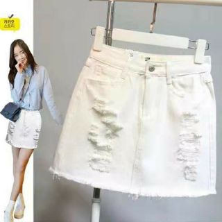 white denim skirt size 4