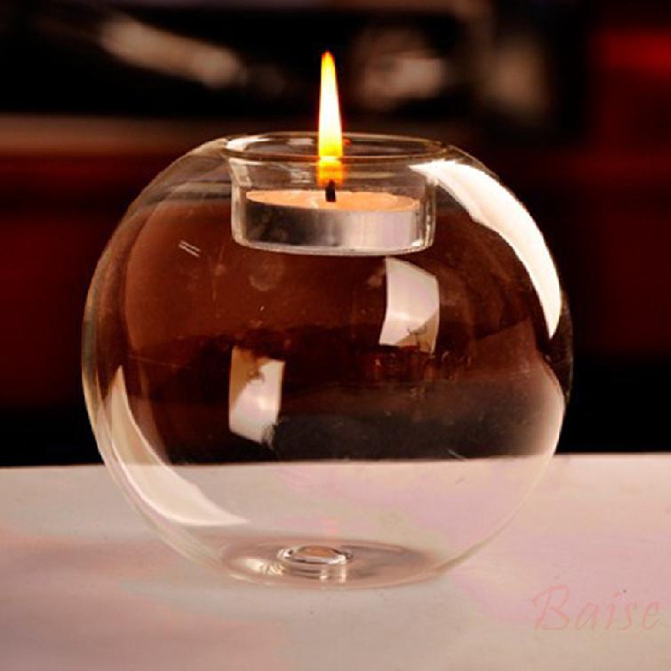 glass wedding candle holders