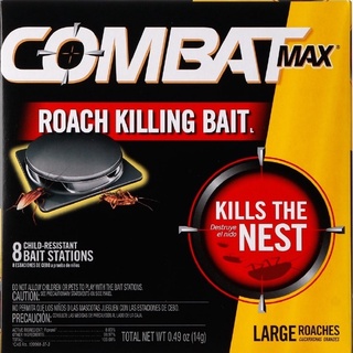 Combat Max Roach Killing Bait 8 Bait Stations 0.49 14g