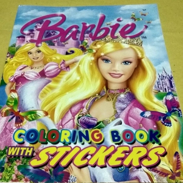 Coloring Book w/ stickers ( Barbie ) Shopee Philippines