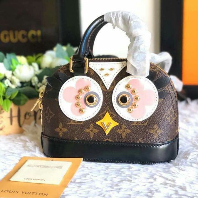 LOUIS VUITTON Nano Alma Owl Crossbody Shoulder Bag TT2861 