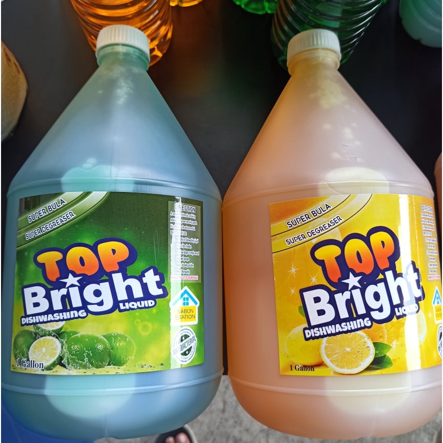 TOP BRIGHT Dishwashing Liquid 1 GALON Shopee Philippines