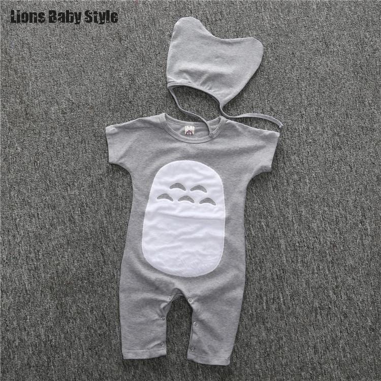 Totoro Cartoon Newborn Baby Rompers Toddler Kids Jumpsuit Onesie Hat+  Rompers | Shopee Philippines