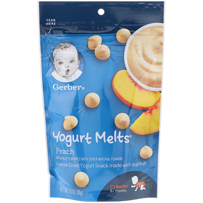 gerber yogurt melts peach