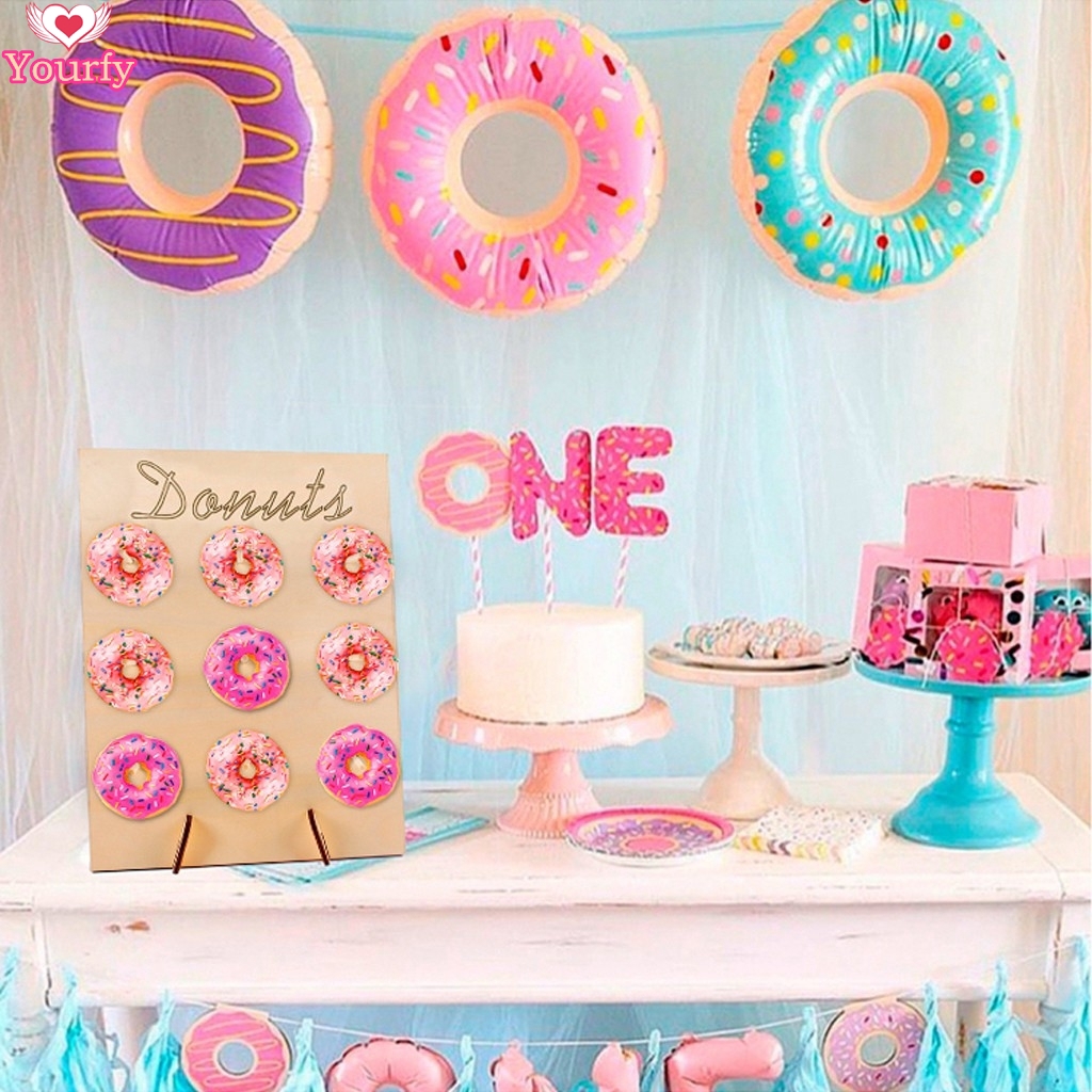 Donut Stands Holder Wedding Party Doughnut Wall Colors Hand Painted Cake Stand