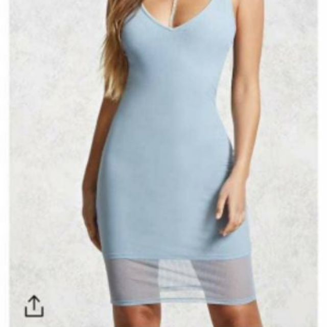 powder blue dress forever 21