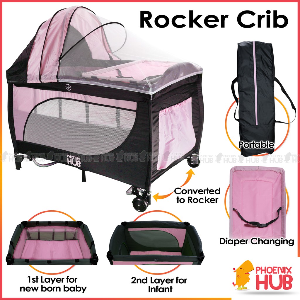 baby crib with diaper changer