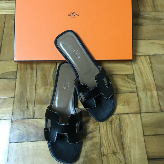 AUTHENTIC Hermes Oran Sandal Size 34 | Shopee Philippines
