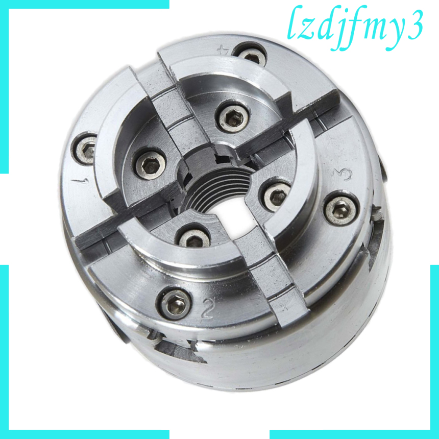 Cozylife Self-Centering 4 Jaws Wood Lathe Chuck 1\” x 8TPI Thread Woodworking Scroll Chuck