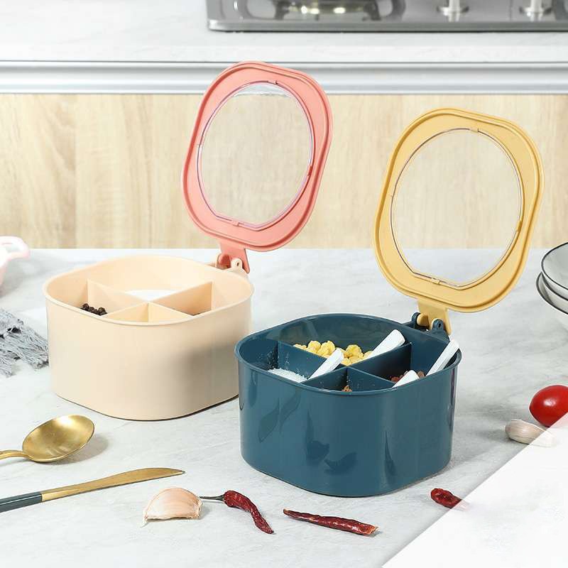 4 in 1 Kitchen Spice Box/4 pcs Seasoning Box Kitchen Spice Storage Box ...