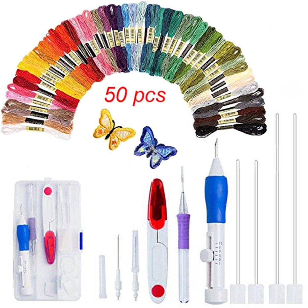 Embroidery Stitching Punch Needle Embroidery Kit Craft Tool Shopee Philippines