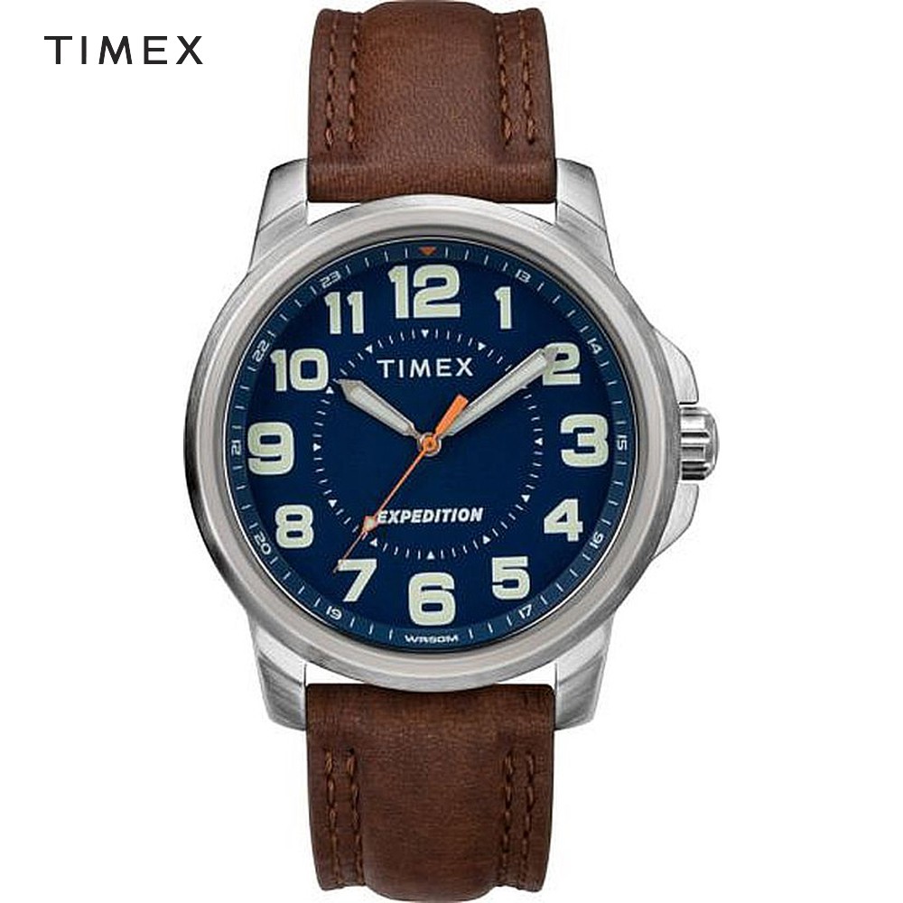 Timex Expedition Field Brown Leather Analog Quartz Watch For Men TW4B16000  OUTDOOR | Shopee Philippines