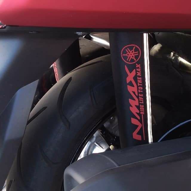 NMAX Shock Cover set gold white red font Shopee NMAX Shock Cover set gold white red font Shopee