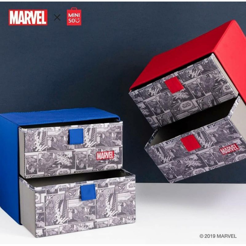 Marvel Comic Storage Organizer 2 Layer Miniso Shopee Philippines