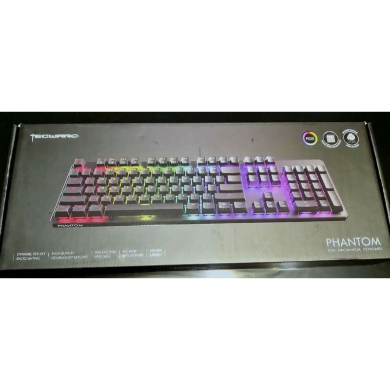 TECWARE PHANTOM RGB BACKLIT MECHANICAL KEYBOARD (104 keys) outemu ...