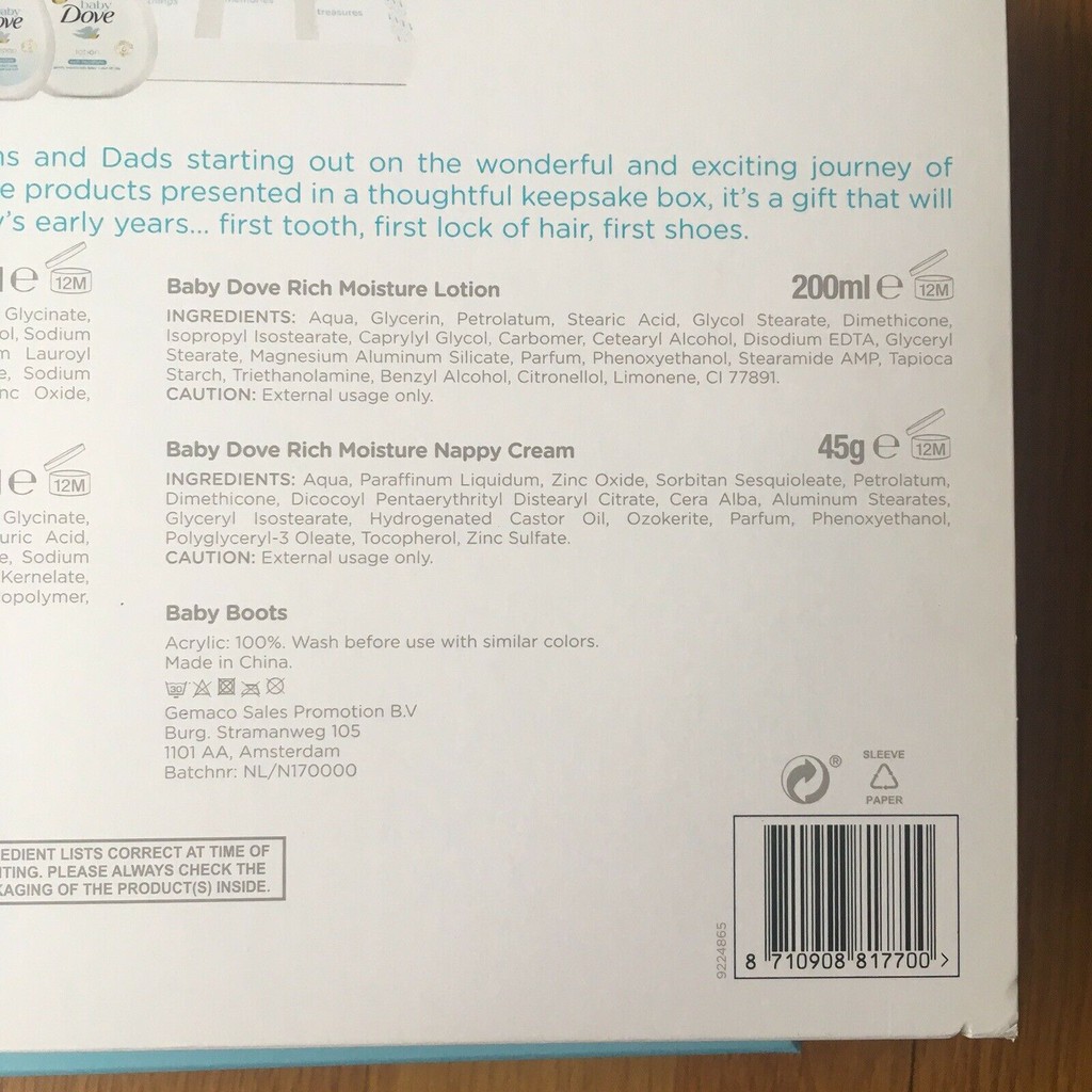boots dove baby