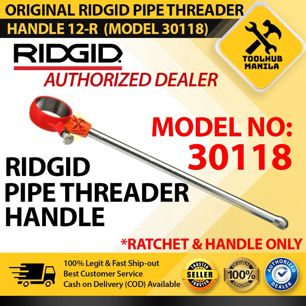 RIDGID RIDGID RATCHET PIPE THREADER W/ 22" HANDLE FOR RIDGID 12R DIE HEADS 