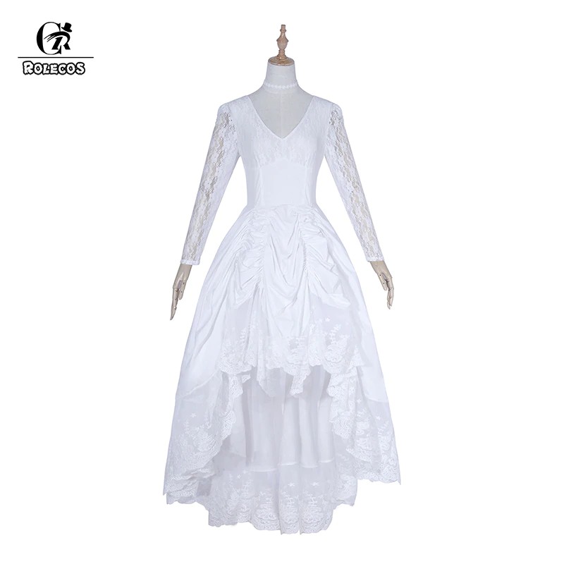 white lace victorian dress