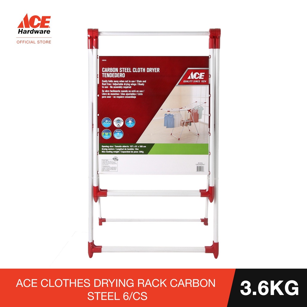 ACE CLOTHES DRYING RACK CARBON STEEL 6/CS Shopee Philippines