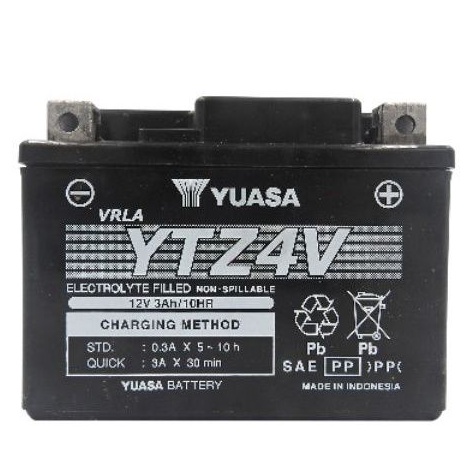 YUASA YTZ4V( GS GTZ4V)( YTX4L)fits Mioi125,Wave,XRM Shogun.Original
