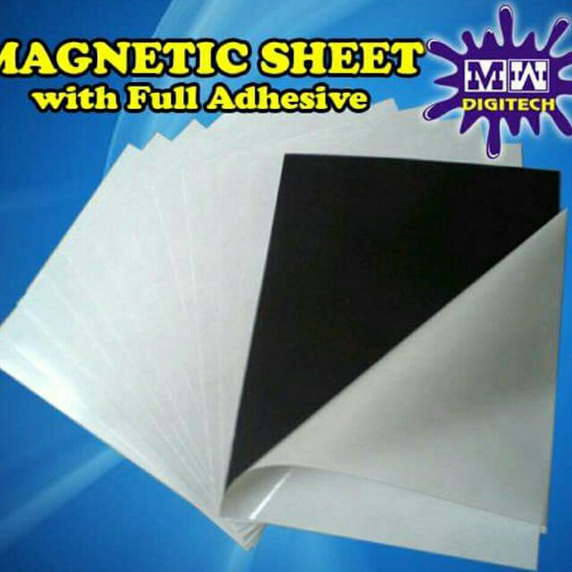 4x6 Magnetic Sheet with Adhesive - 10pcs | Shopee Philippines