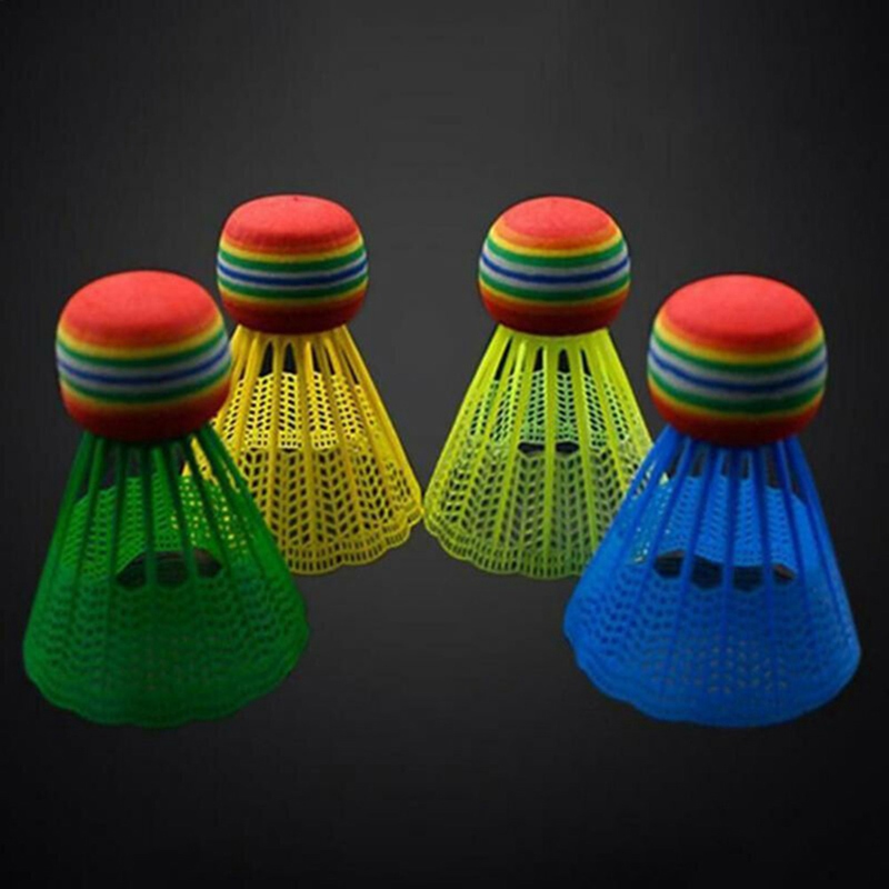 24Pcs Colorful Plastic Badminton Shuttlecocks Balls Sport Training Aids Game 
