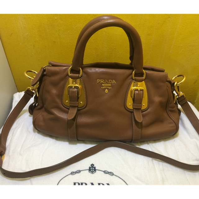 prada leather purse