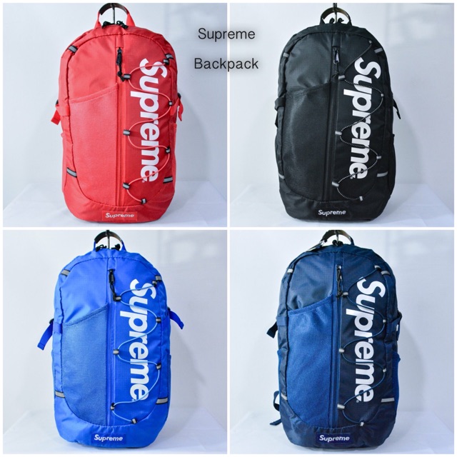 supreme logo backpack