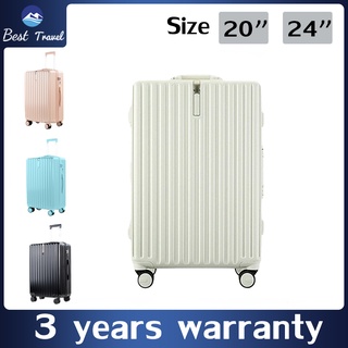 【Best Travel】20 inch luggage fashion trolley case durable universal wheel password suitcase