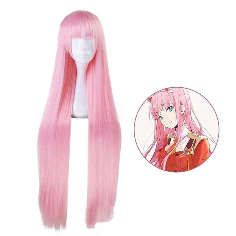 long pink wig cosplay