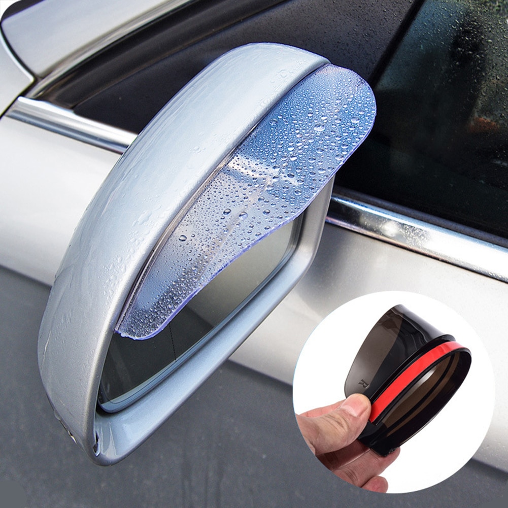 2PCS Car Rearview Mirror Rain Eyebrow Auto Car Rear View Side Rain