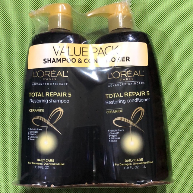 Loreal Total Repair 5 Restoring Shampoo Conditioner Shopee