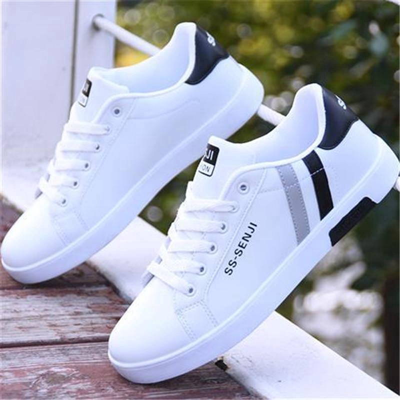 mens casual sneakers white