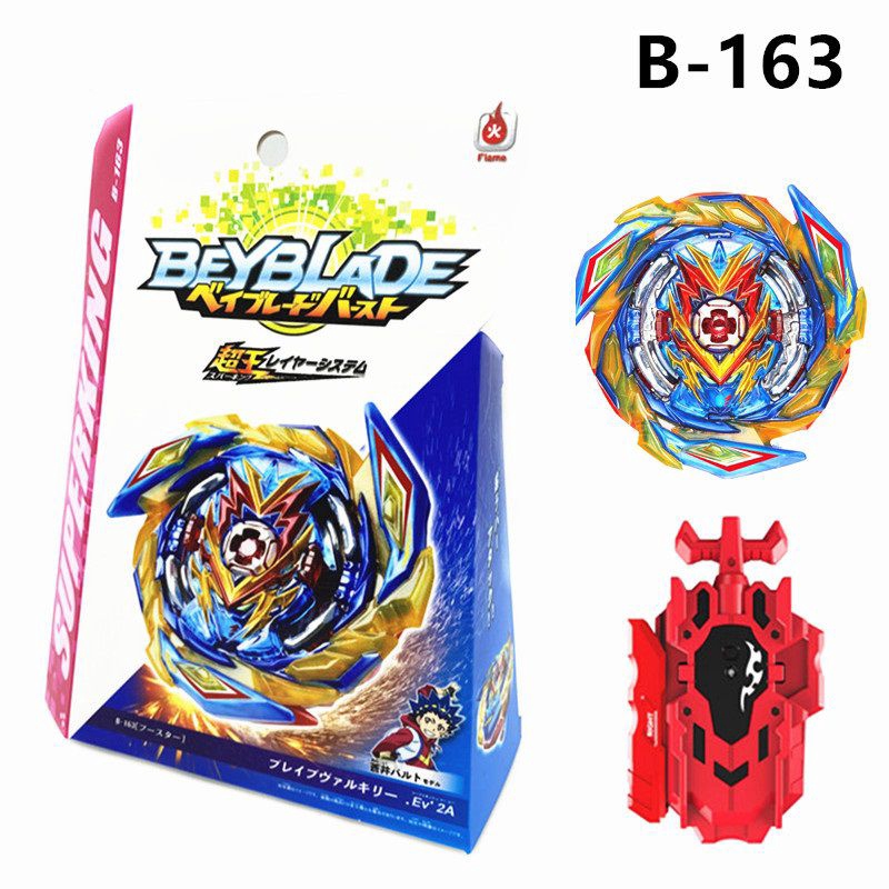 Burst Gyro Super King Series B-163 Super Brave Warrior Boxed with Double Pull Cord Launcher 