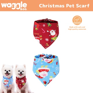 Waggle & Co. Christmas Pet  Bandana / Pet Scarf / Pet Costume