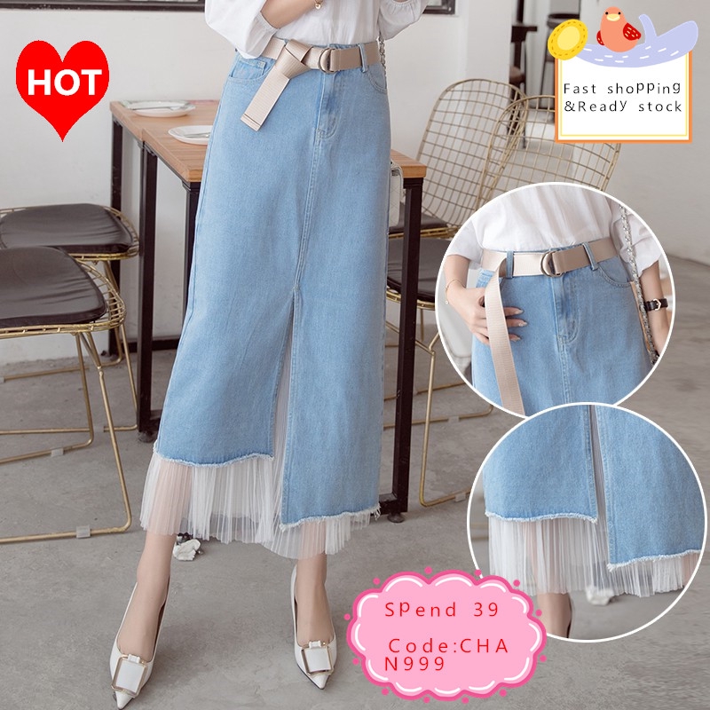 ladies denim midi dress