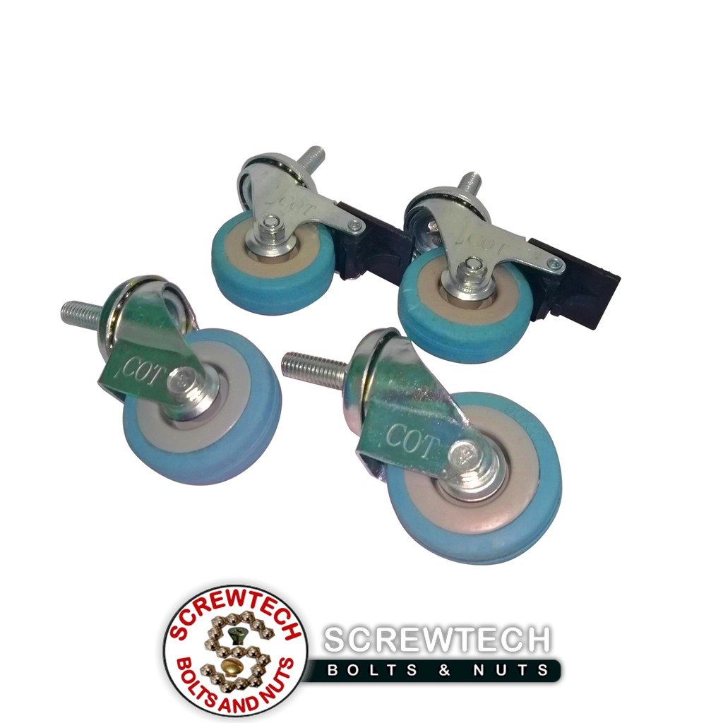 COT Rubber Caster Wheel 2" (1set) Shopee Philippines