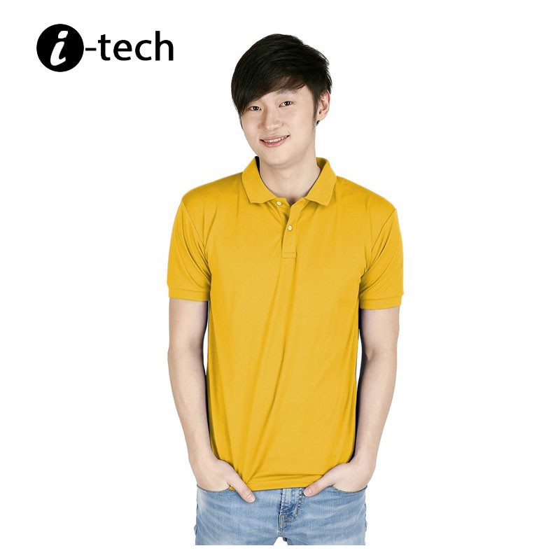 yellow dri fit polo