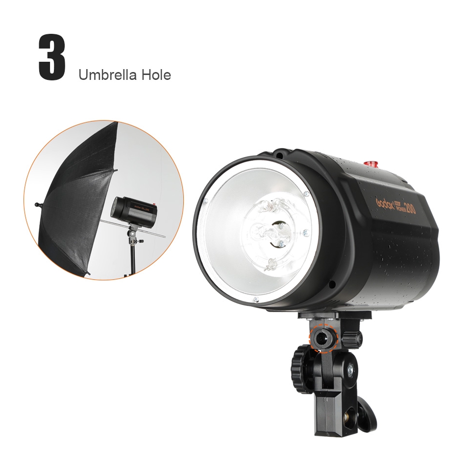 Godox 200W Studio lighting for Photography light Photo Strobe Flash Light Head (Mini Studio Flash) Monolight #8