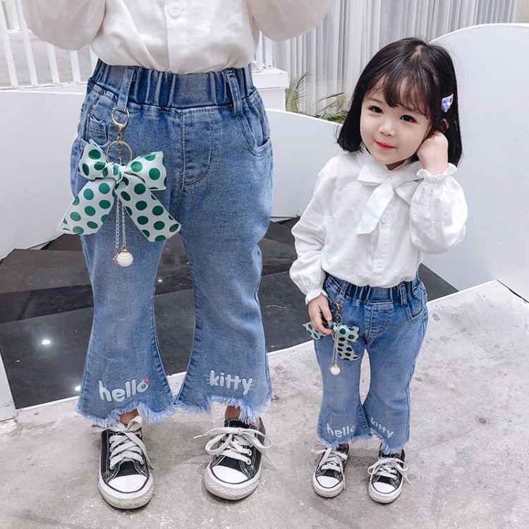 bowknot pencil pants