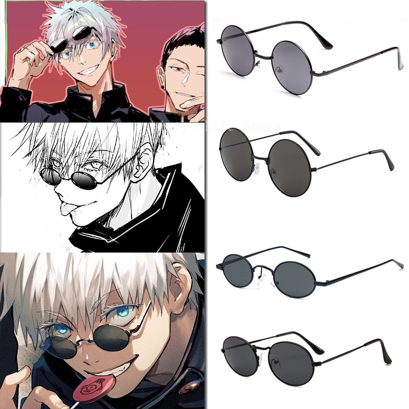 Jins Jujutsu Kaisen Glasses Satoru Gojo Model Clear Gold UMF-21A-153 ...