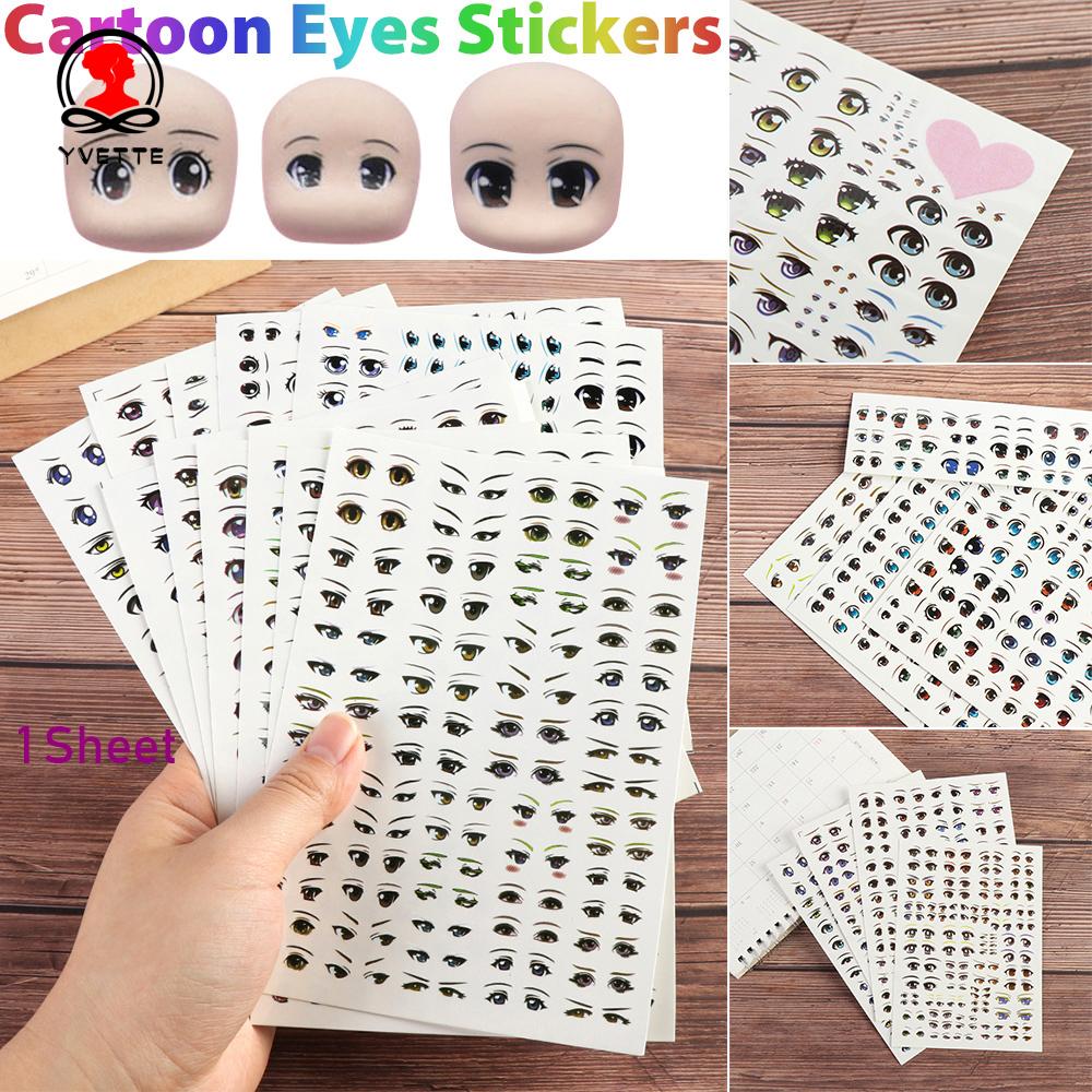 YVETTE 1 Sheet High Quality Cute Sticker Educational Toys Clay Decals ...