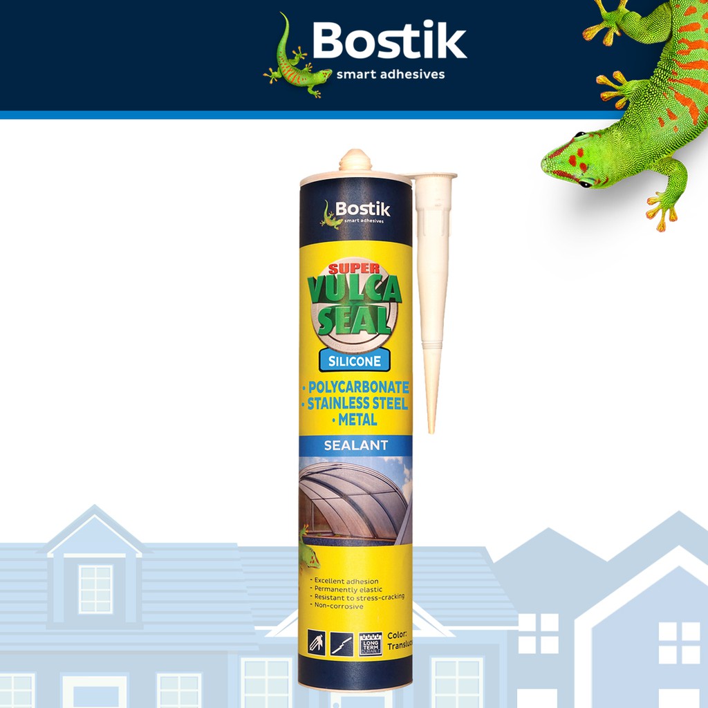 Bostik Super Vulcaseal Silicone Sealant for Polycarbonate, Stainless