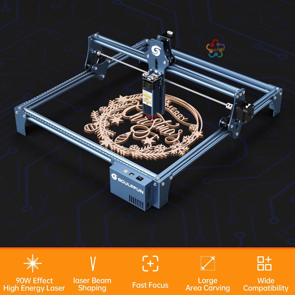 SCULPFUN S9 Laser Engraving Machine Ultrathin Laser Beam Shaping