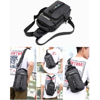 BHK USB Charging Chest Bag Men Anti-theft Sling Shoulder Bag Waterproof Messenger Bag #4