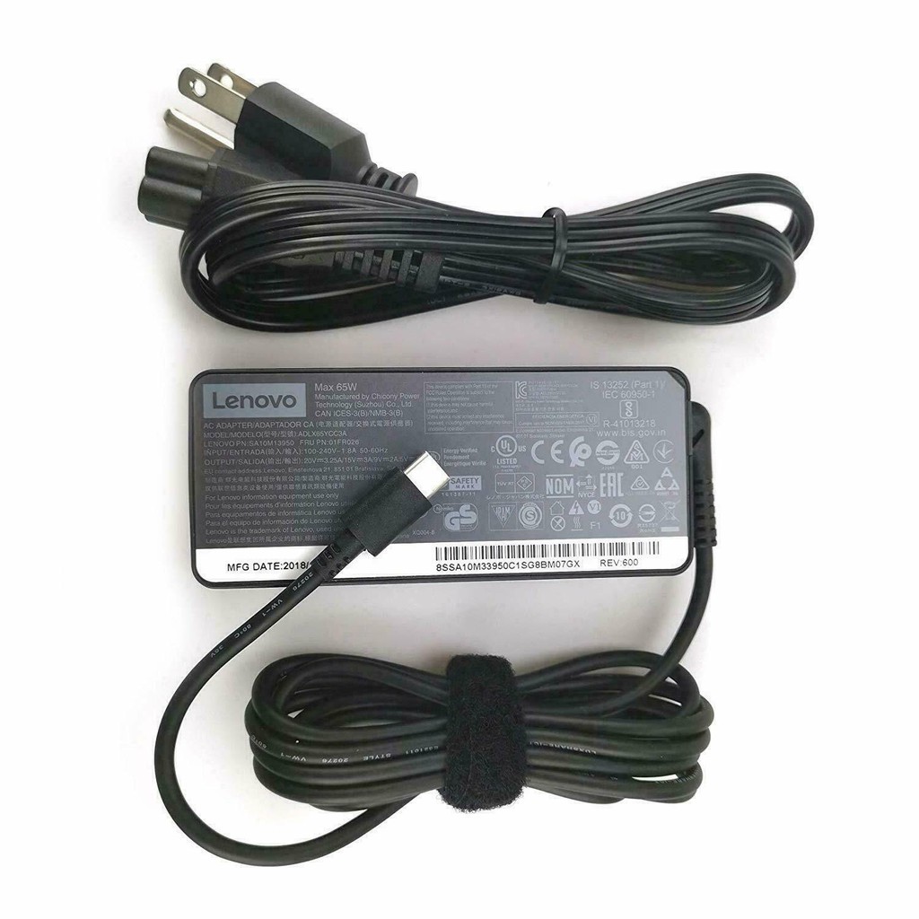 T470 T480 T480s T580 E485 E580 E585 Type C USBC Charger For Lenovo IBM