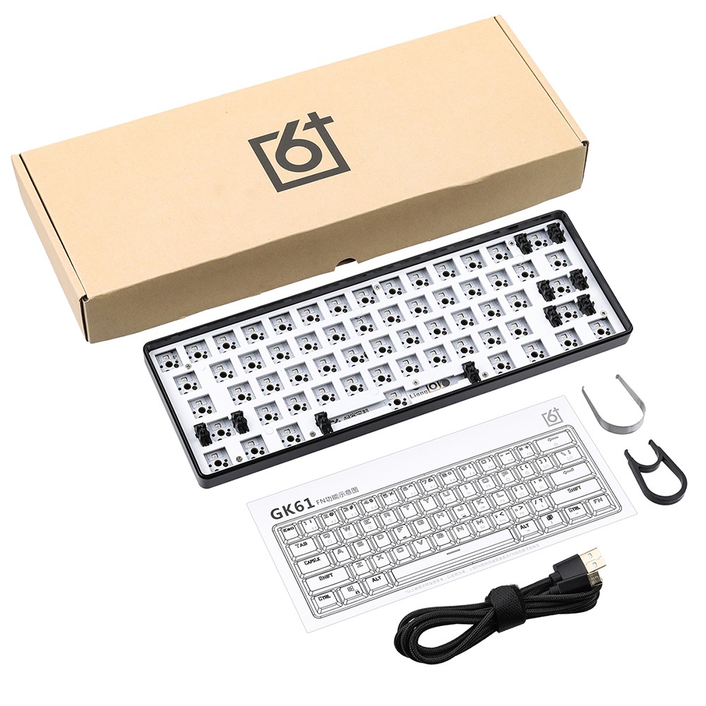 4 In 1 60 GK61XS Keyboard Customized PCB Set for DIY Mechanical RGB