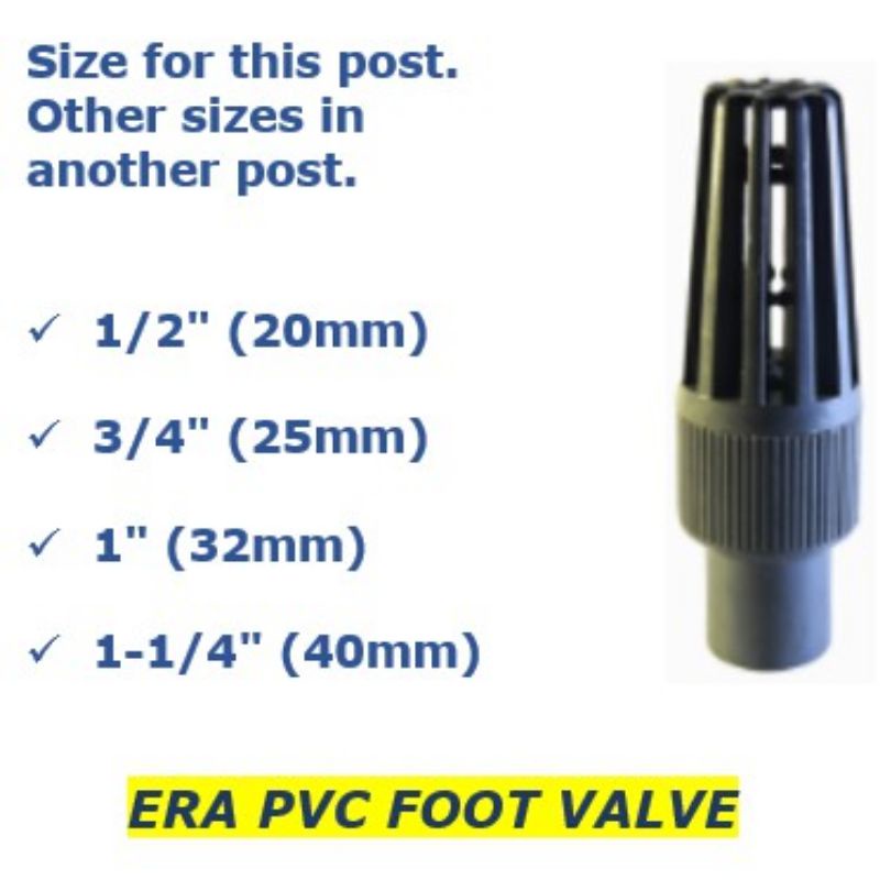PVC Foot Valve (1/2",3/4",1",1 1/4") Shopee Philippines