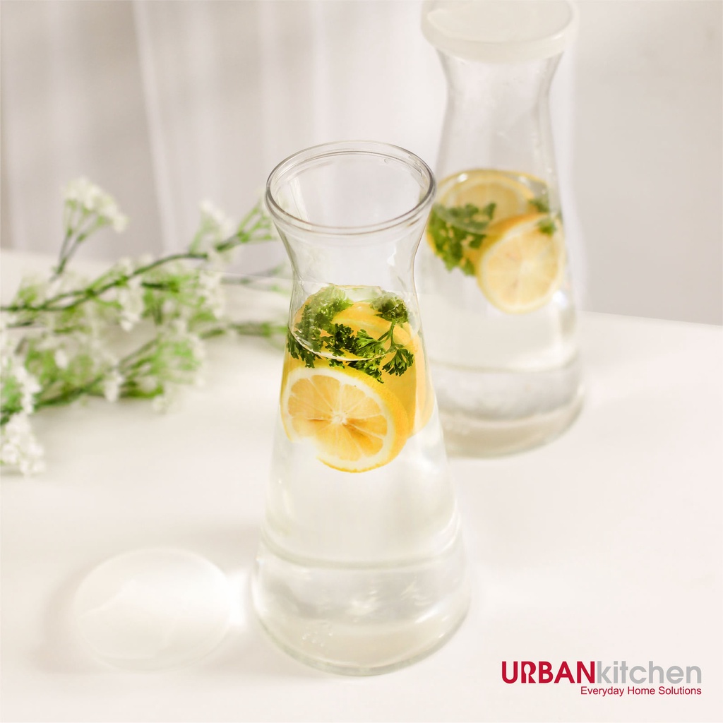 URBAN KITCHEN PET (Polyethylene) Carafe with White Lid 1L B1T1 [NOT LEAKPROOF] [512001B1T1 - WHITE] — view 4